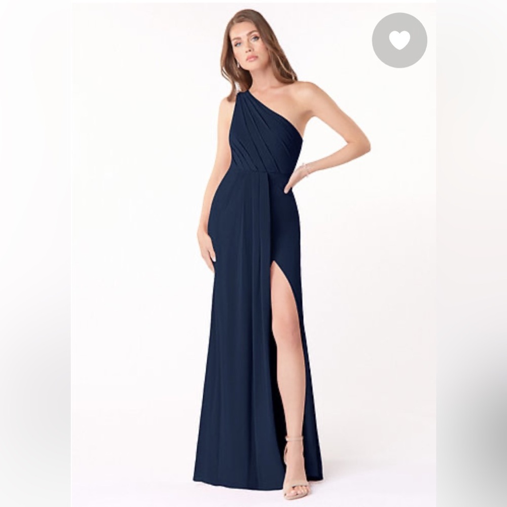 Azazie Madi One Shoulder Chiffon Dress
